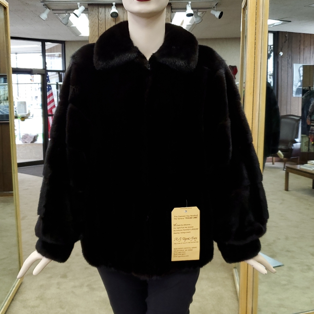 Ranch Mink Fur Bomber